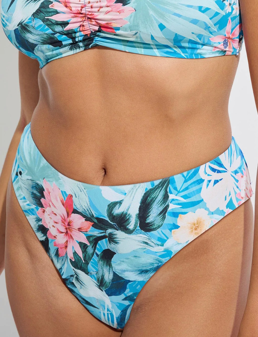 Reversible High Leg High Waist Swim Bottom