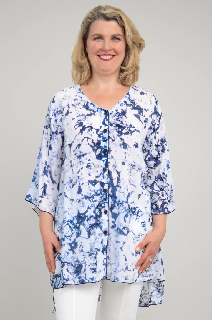 Darla Blouse - Indigo Smoke