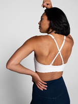 Girlfriend Collective Topanga Bra - Ivory - Size 3 X