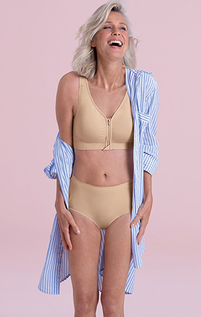 Lynn Mastectomy Zip Front