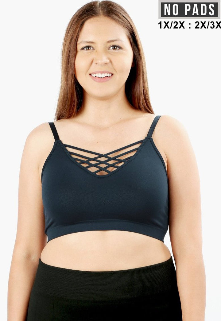 V-Neck Lattice Bralette