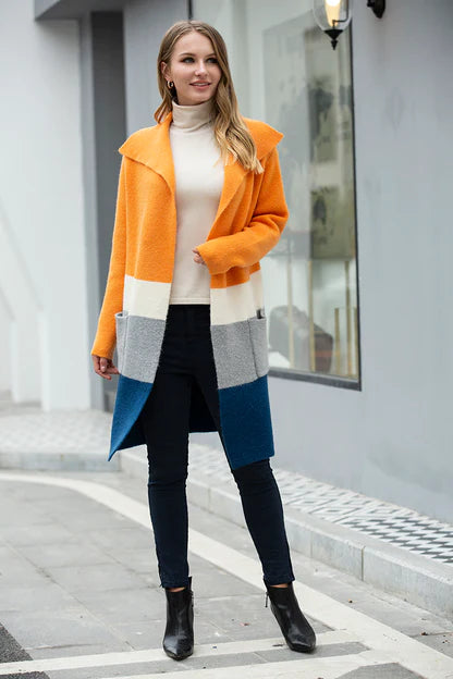 Knitted Luv Orange Coat