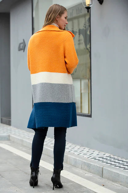 Knitted Luv Orange Coat