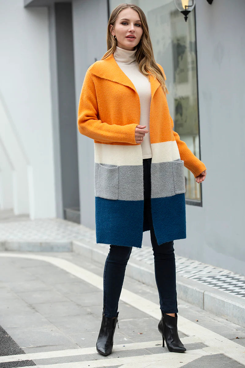 Knitted Luv Orange Coat