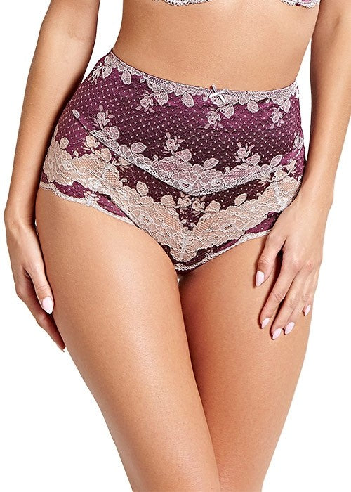 Panache Clara High Brief - Plum