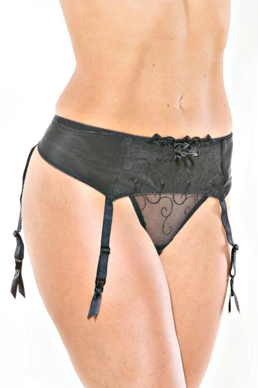 Joyce See-Thru Lace Garter Belt - Sheer Essentials Lingerie & Swim