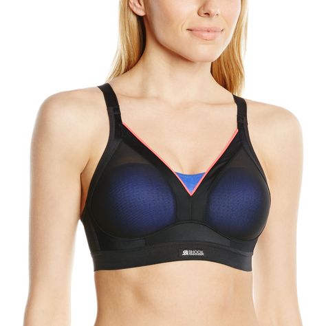  FLORES PURE WONDER Womens 2-Pack Perfect Support Bralette  Sports Bra Lingerie (Black & Blue, 34B) : Clothing, Shoes & Jewelry