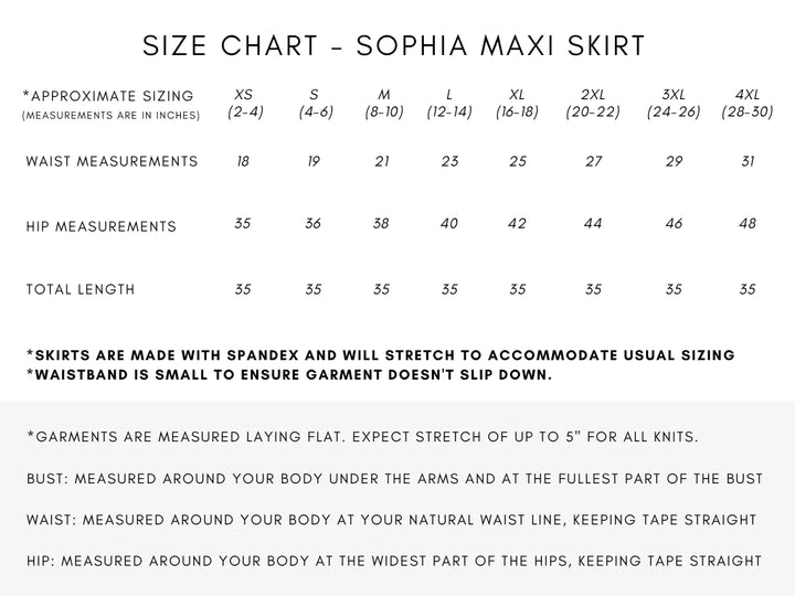 🇨🇦 Sophia Maxi Skirt