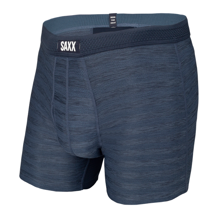 Saxx Hot Shot Boxer Brief - Dark Denim Heather