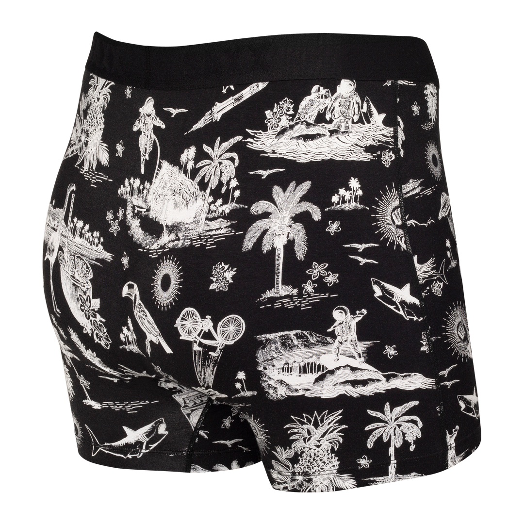 Saxx Ultra Boxer - Black Astro Surf and Turf
