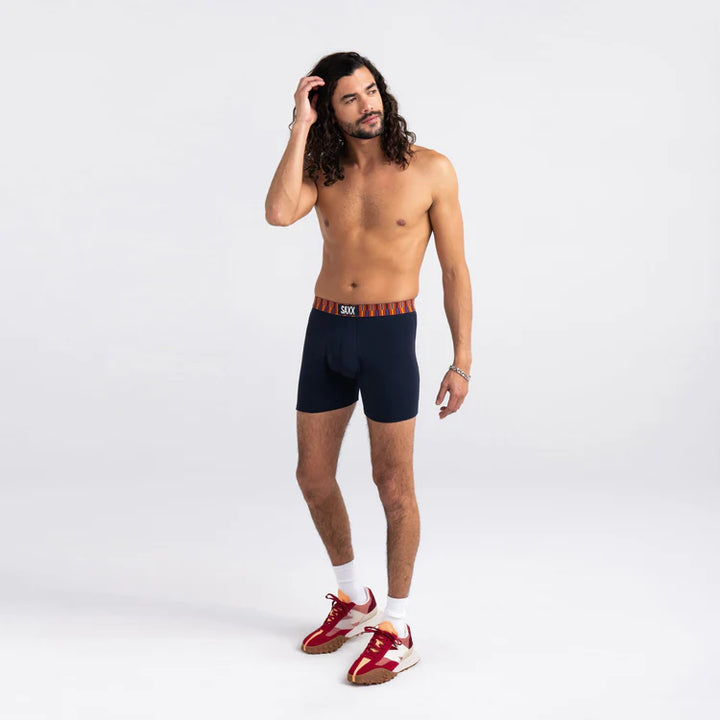 🇨🇦 Saxx Ultra Super Soft Boxer Brief - Dark Ink / Geo WB
