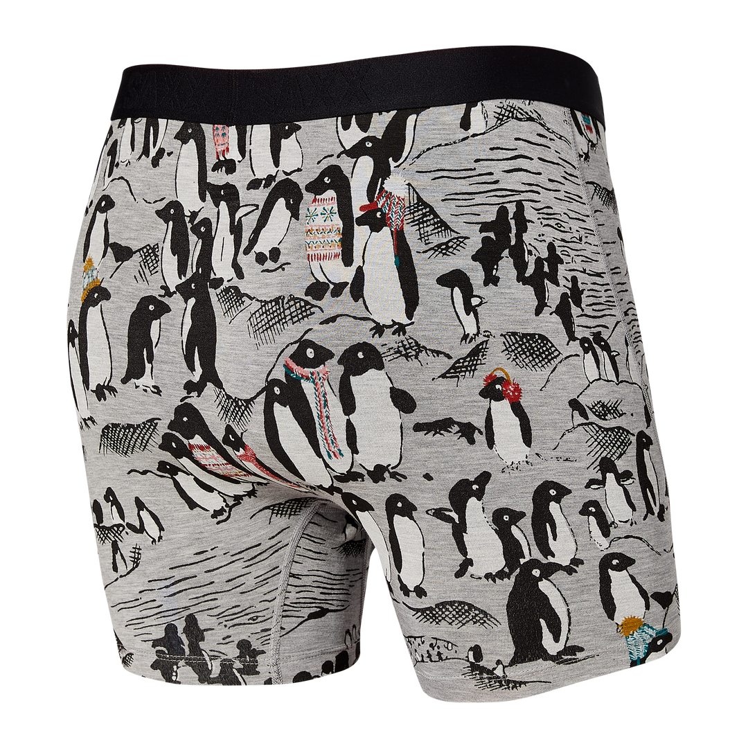 🇨🇦 Saxx Ultra Boxer - Grey Holiday Empire