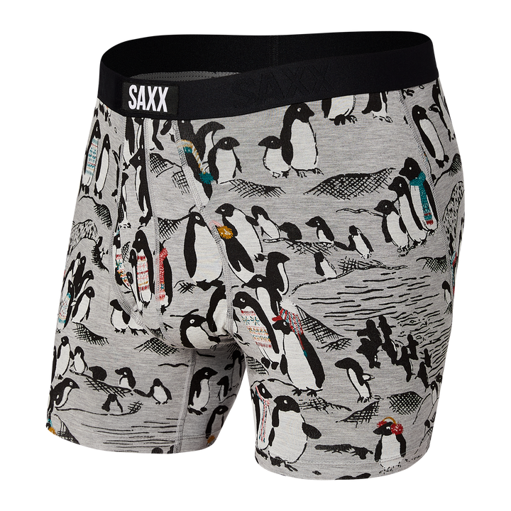 🇨🇦 Saxx Ultra Boxer - Grey Holiday Empire