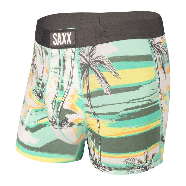 Saxx Ultra Boxer - Green No Bad Days - Size Small