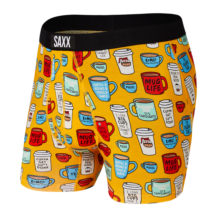 Saxx Ultra Boxer - Yellow Mug Life