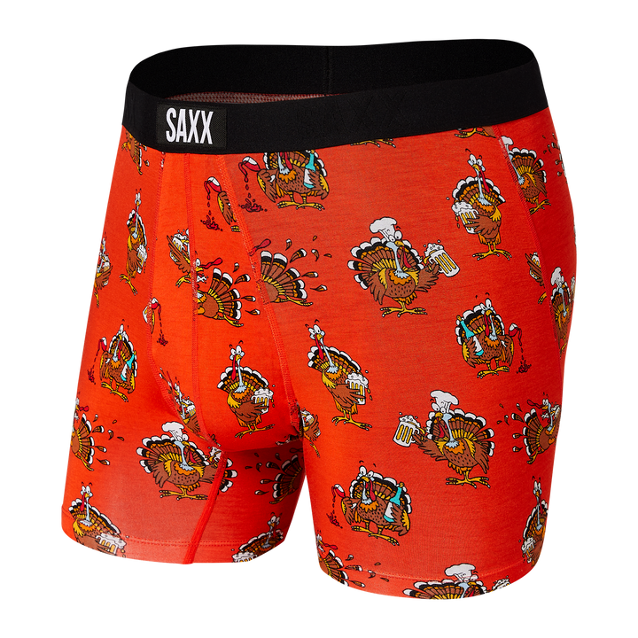 🇨🇦 Saxx Vibe Boxer - Red Drinksgiving