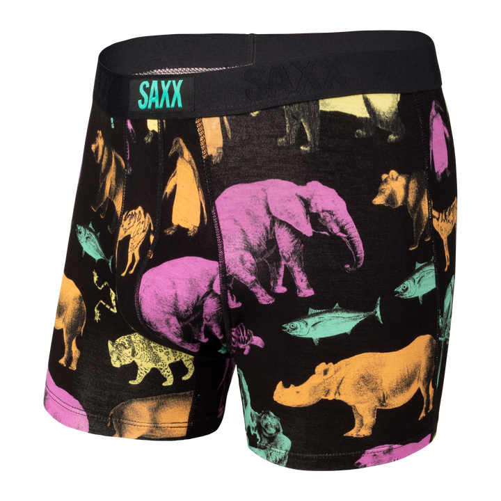 Saxx Vibe Boxer - Black Endangered