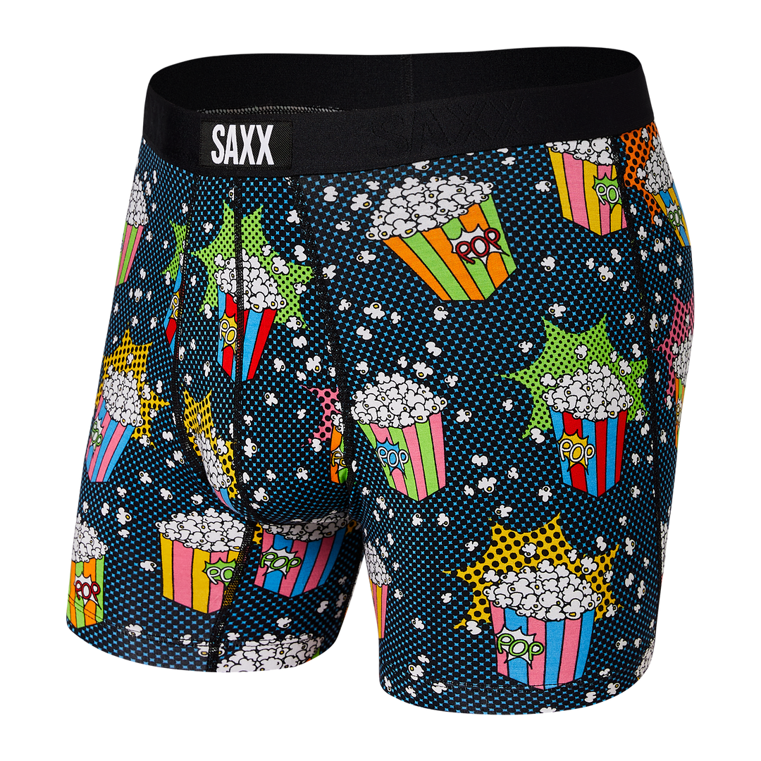 Saxx Vibe Boxer - Multi Pop Art Popcorn – Sheer Essentials Lingerie &  Swimwear