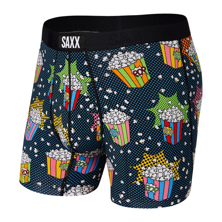 🇨🇦 Saxx Vibe Boxer - Multi Pop Art Popcorn - Size 2 X