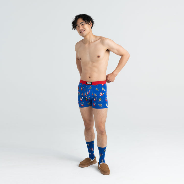 🇨🇦 Saxx Vibe Boxer - Peak Blue Party Gnomes
