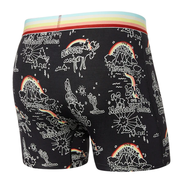 Saxx Vibe Super Soft Boxer Brief - Park Wanderlust - Size X-Small