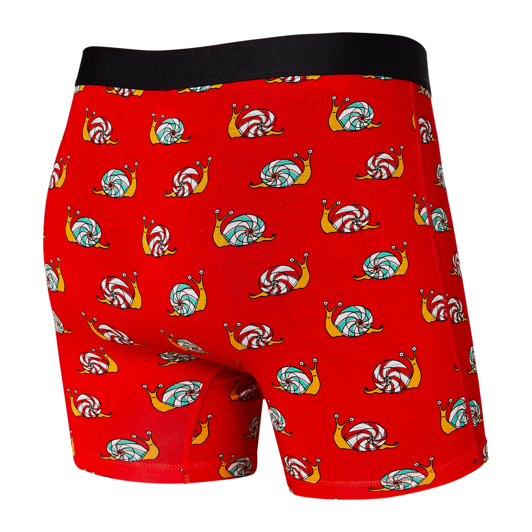 Saxx Vibe Boxer - Red Slow Lane - Size Small