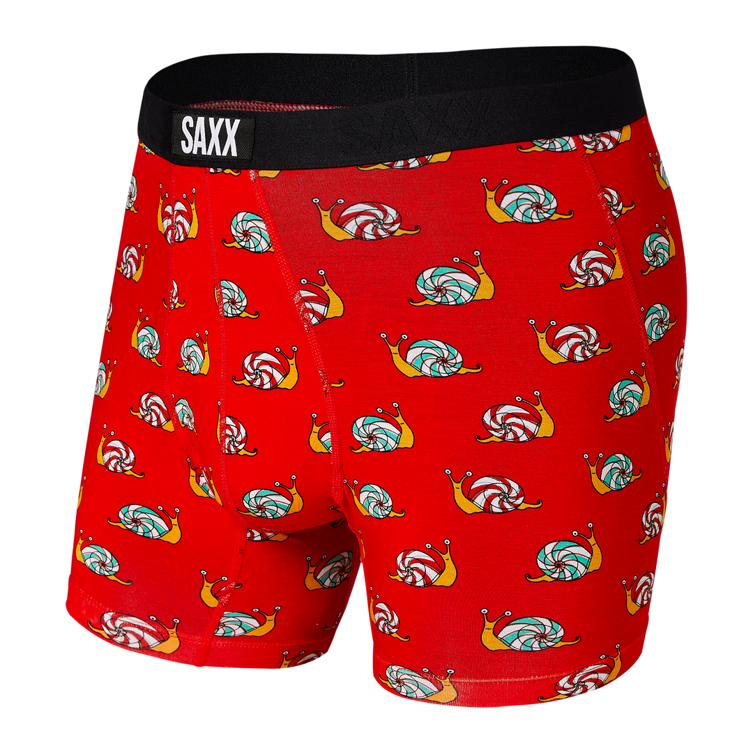 Saxx Vibe Boxer - Red Slow Lane - Size Small