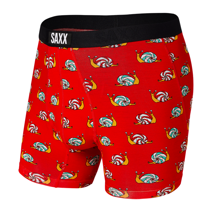 Saxx Vibe Boxer - Red Slow Lane - Size Small