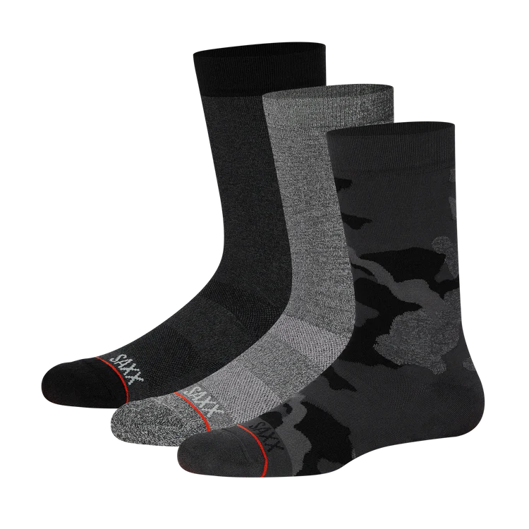 Saxx Whole Package Crew Socks - 3 Pack
