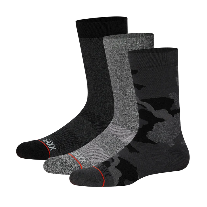 🇨🇦 Saxx Whole Package Crew Socks - 3 Pack