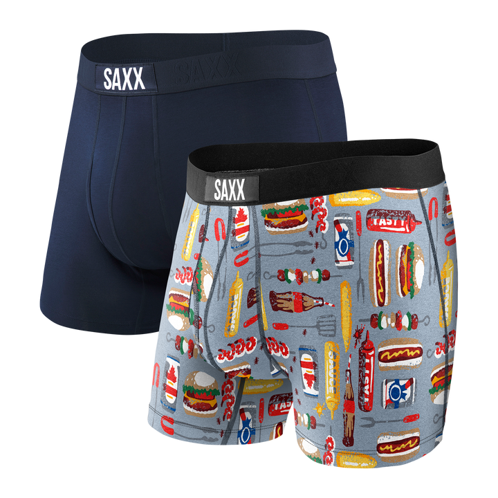 🇨🇦 Saxx Ultra 2 Pack - Back Yard BBQ - Size Small