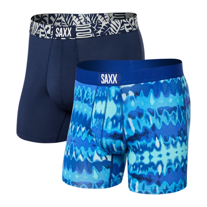 Saxx Vibe 2 Pack Boxer Brief - Optic Tie Dye - Size X-Large