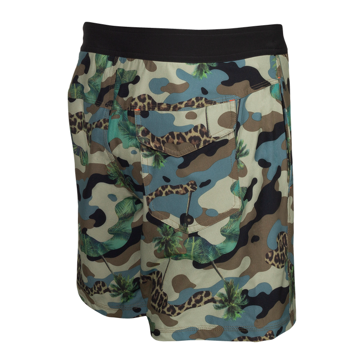 Betawave Swim Shorts 17" - Green Jungle Camo