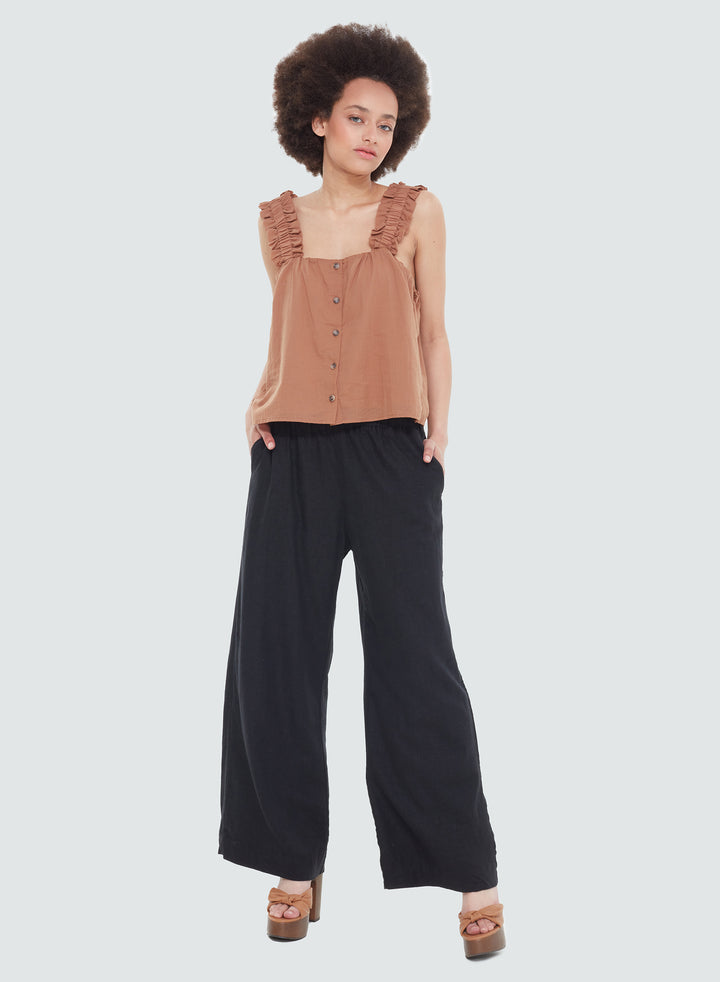 Dex Elastic Waist Wide Leg Pants - Size 3 X