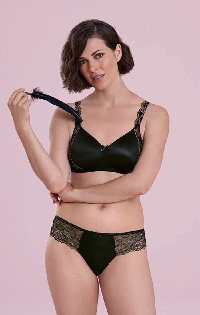Colette Mastectomy Bra with Padded Cups - Black